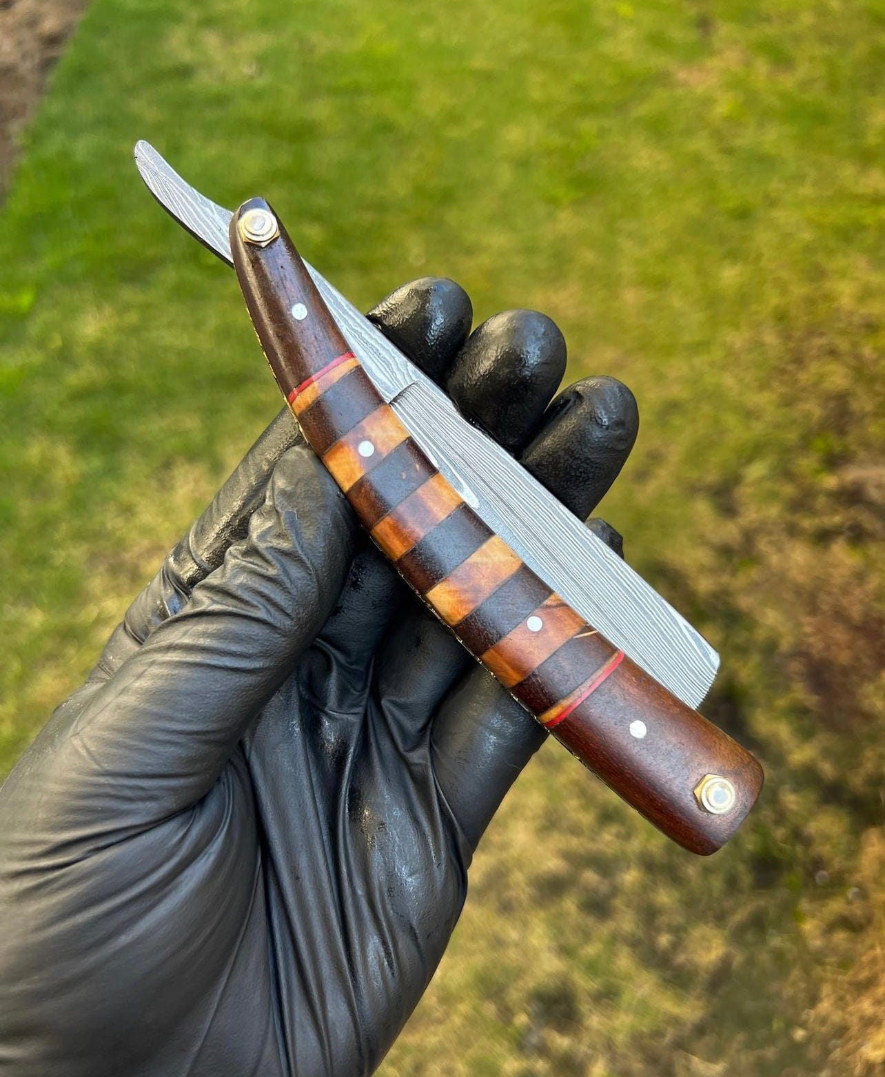 cskforged Damascus Razor Straight Razor Handmade Damascus Steel Cut Throat Razor Gift For Him