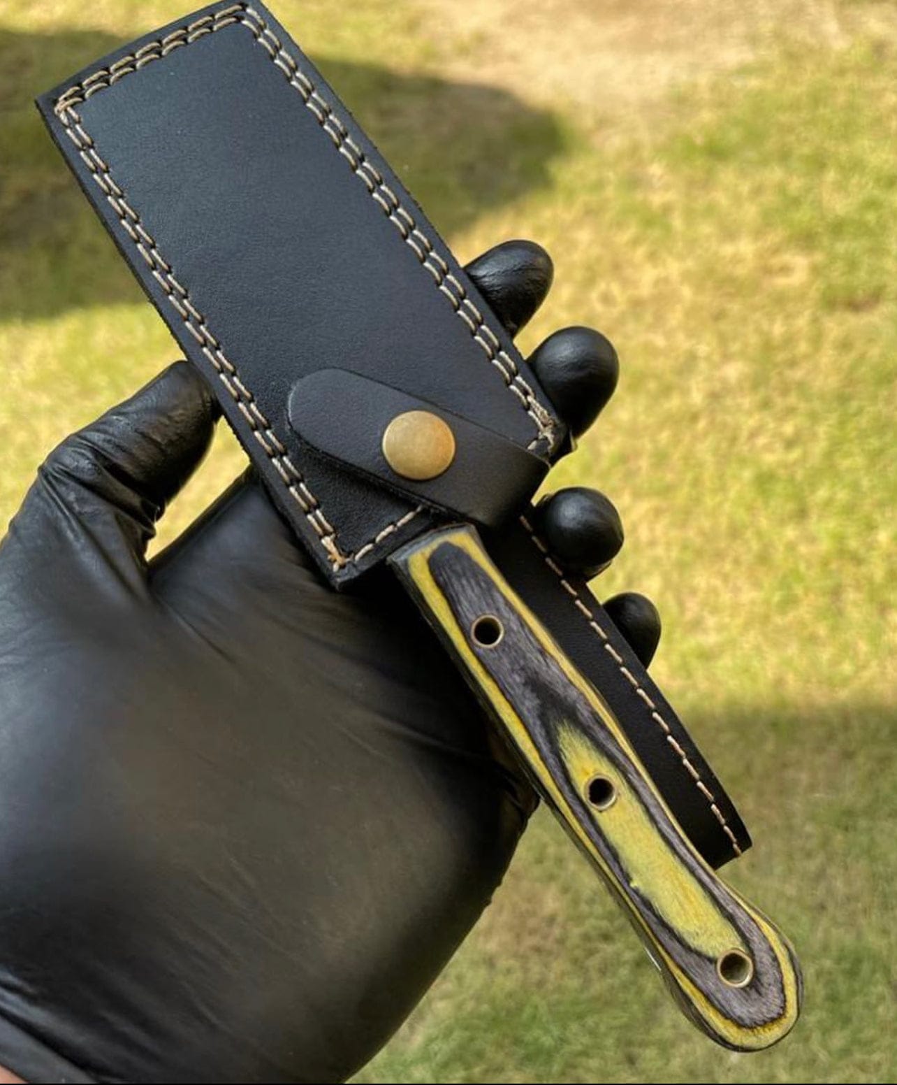 cskforged Damascus steel EDC knife