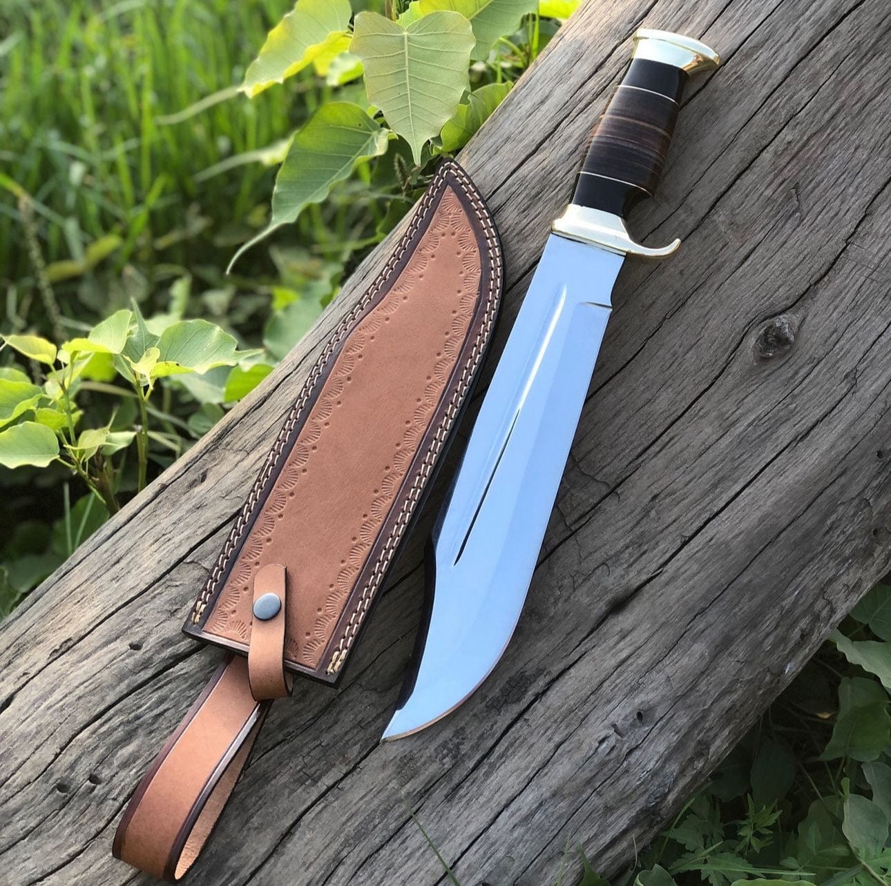 cskforged Dundee knife Crocodile Dundee Outback Inspired Knife-Premium Polished Blade