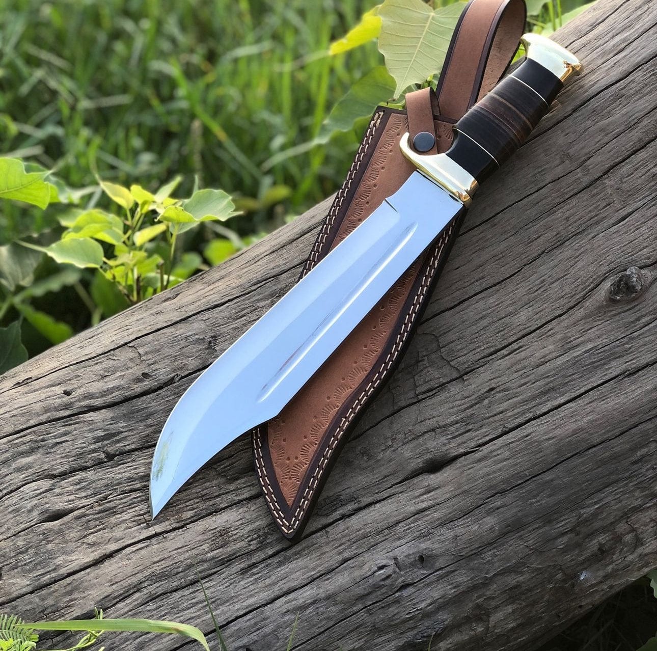 cskforged Dundee knife Crocodile Dundee Outback Inspired Knife-Premium Polished Blade