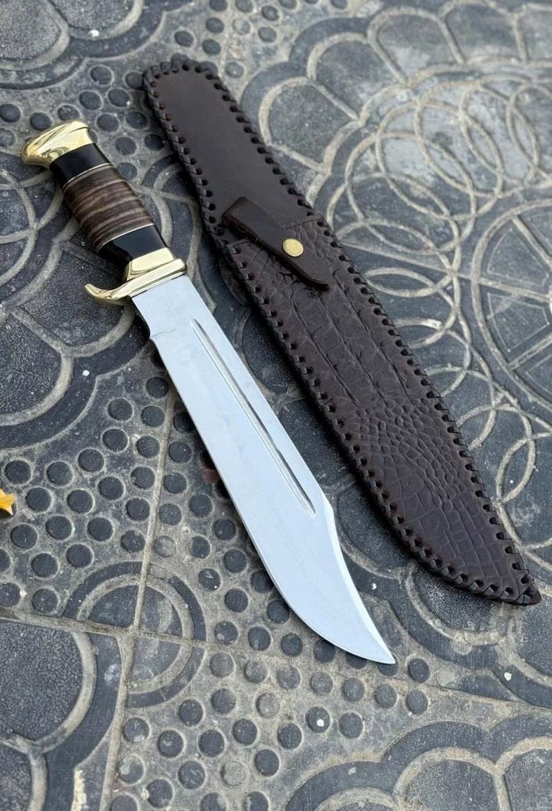 cskforged Dundee knife Crocodile Dundee Outback Inspired Knife-Premium Polished Blade