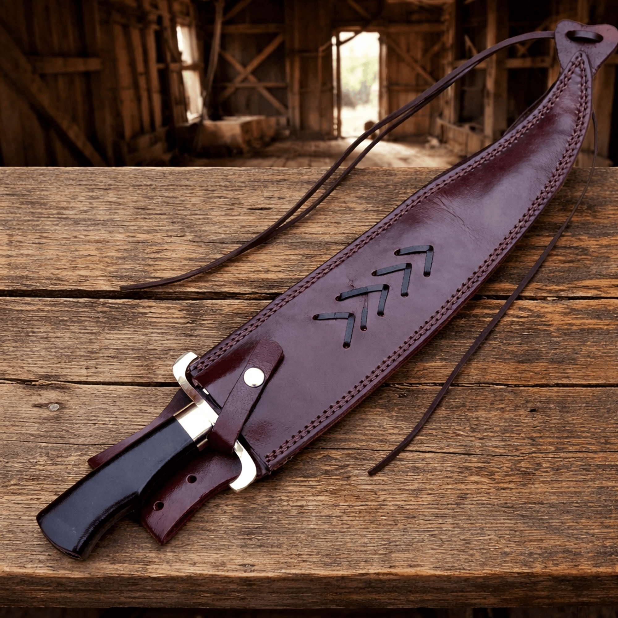 cskforged Dundee knife Gil Hibben Expendables Knife with Premium Leather Sheath – Legendary Design With Ultimate Craftsmanship