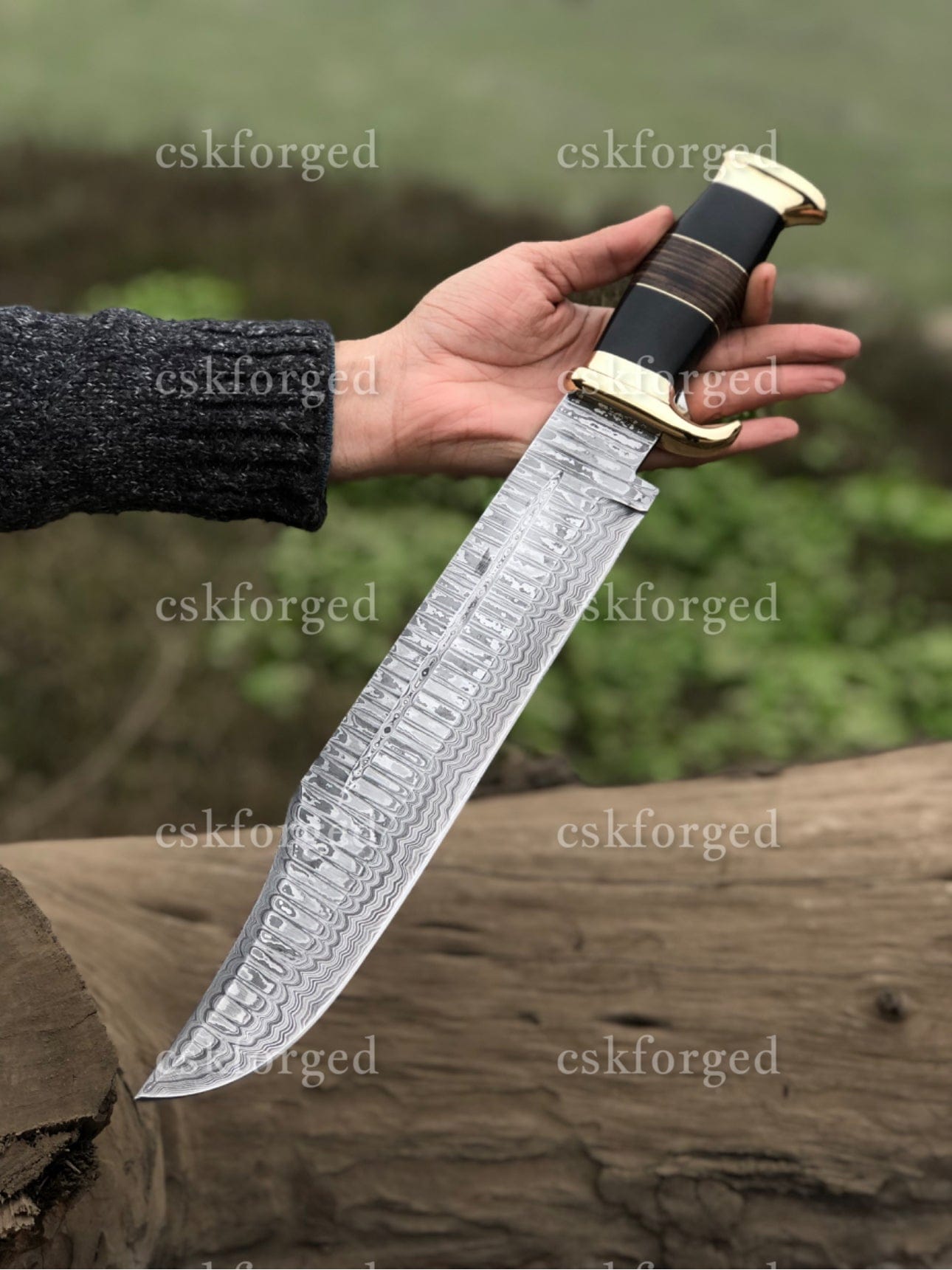 cskforged Dundee knife Handmade Damascus Steel Crocodile Dundee Knife By Paul Hogan| cskforged
