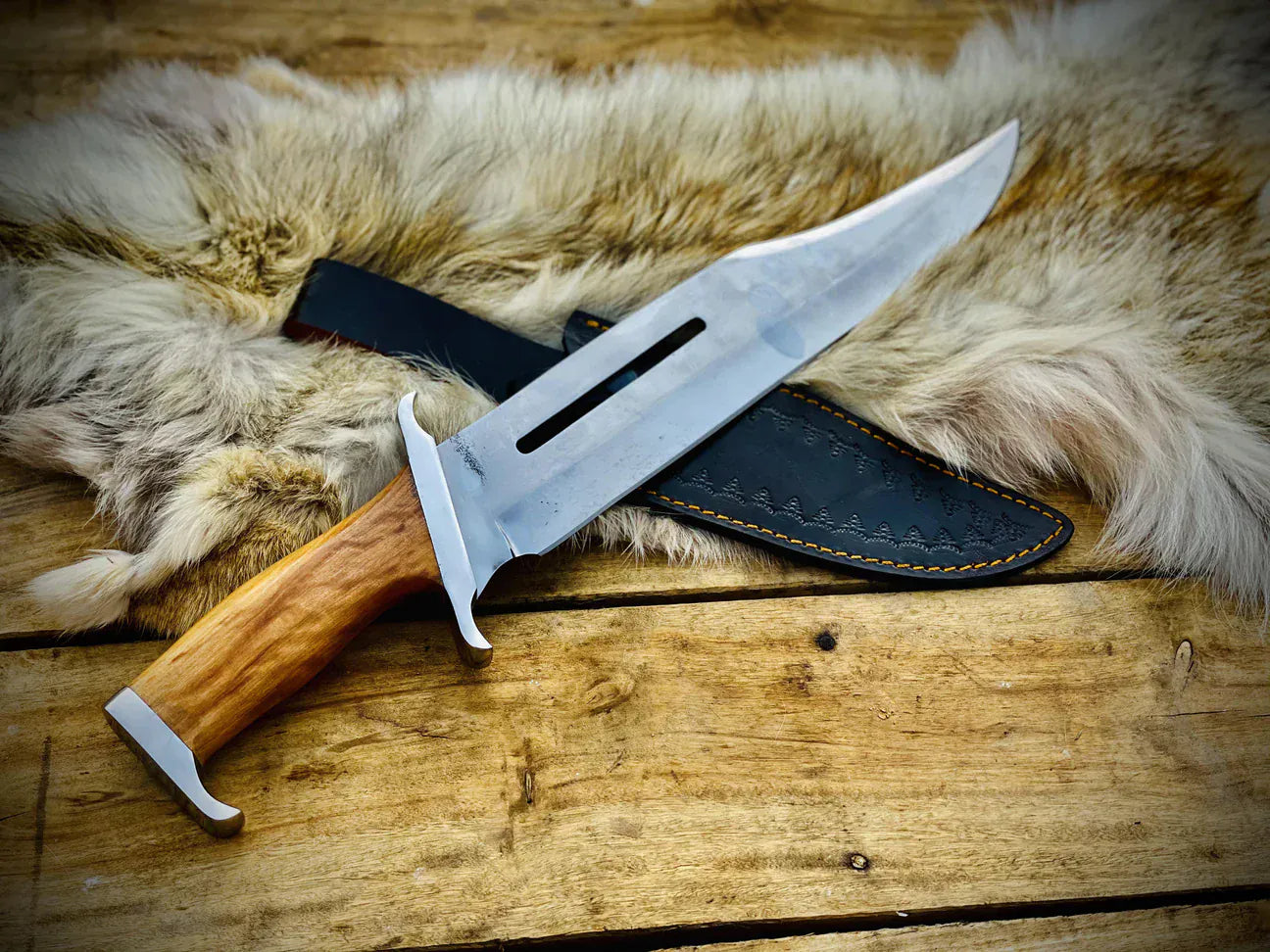 cskforged Dundee knife Handmade Survival Rambo Bowie Knife