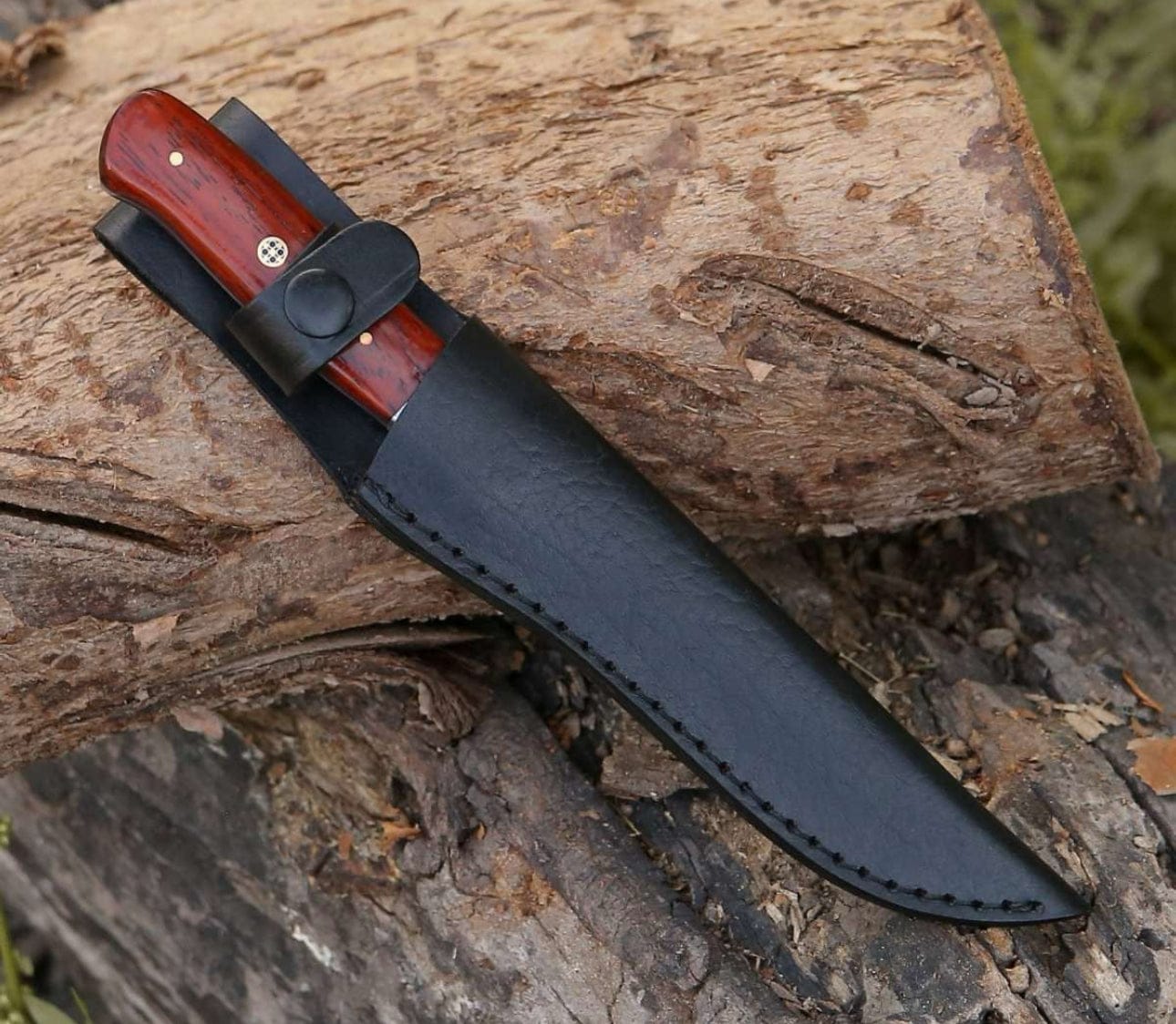 cskforged Fisher fillet Damascus Fillet Knife With Exotic Red Heart Handle