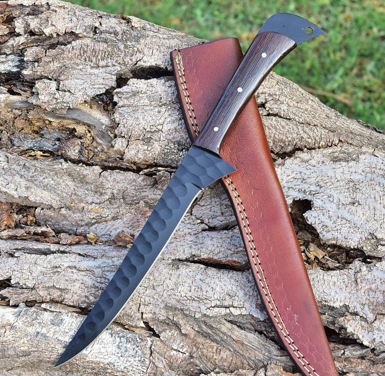 cskforged Fisher fillet Fixed Blade D2 steel fillet knife