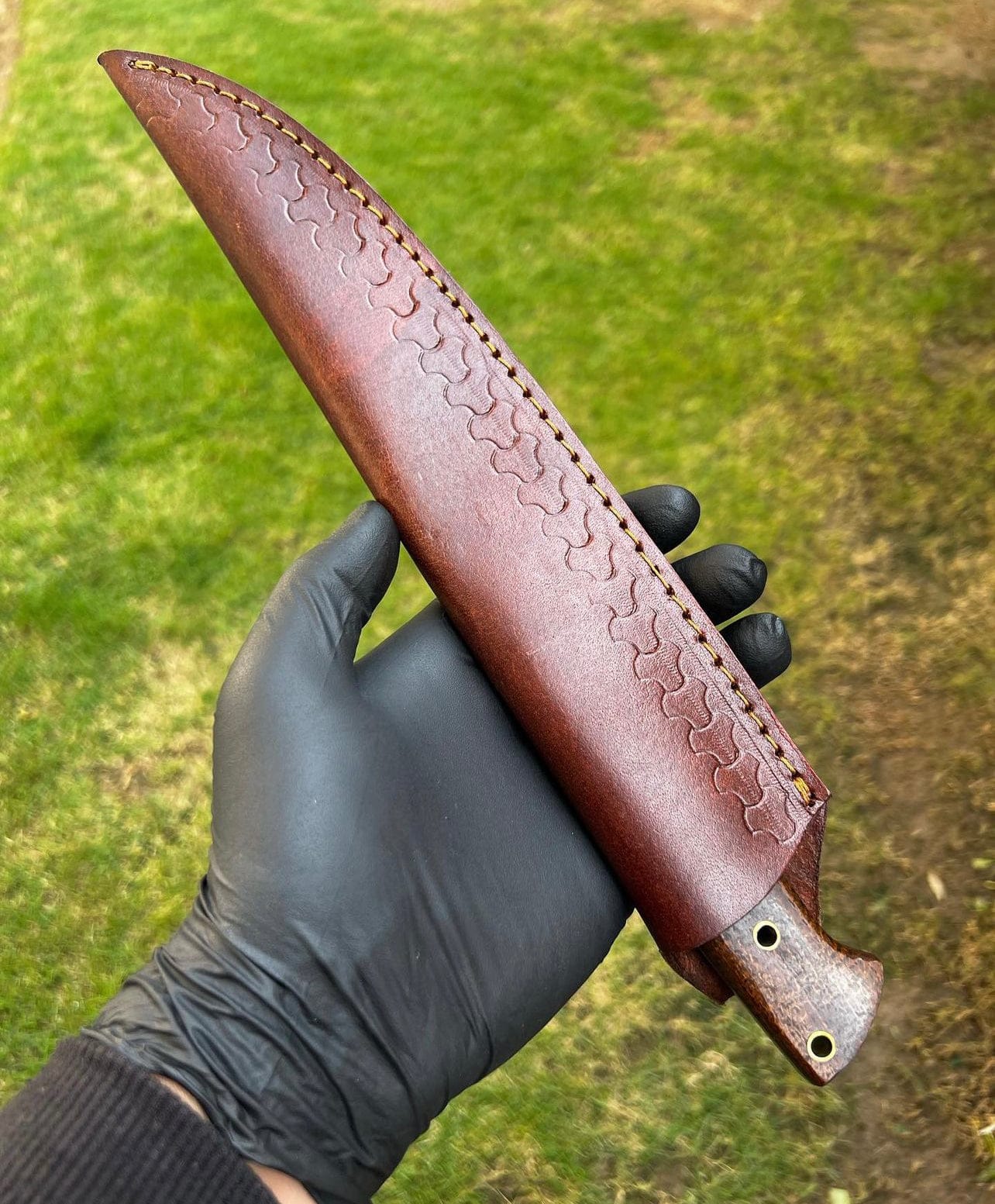 cskforged Fisher fillet Fixed Blade Damascus steel fillet knife