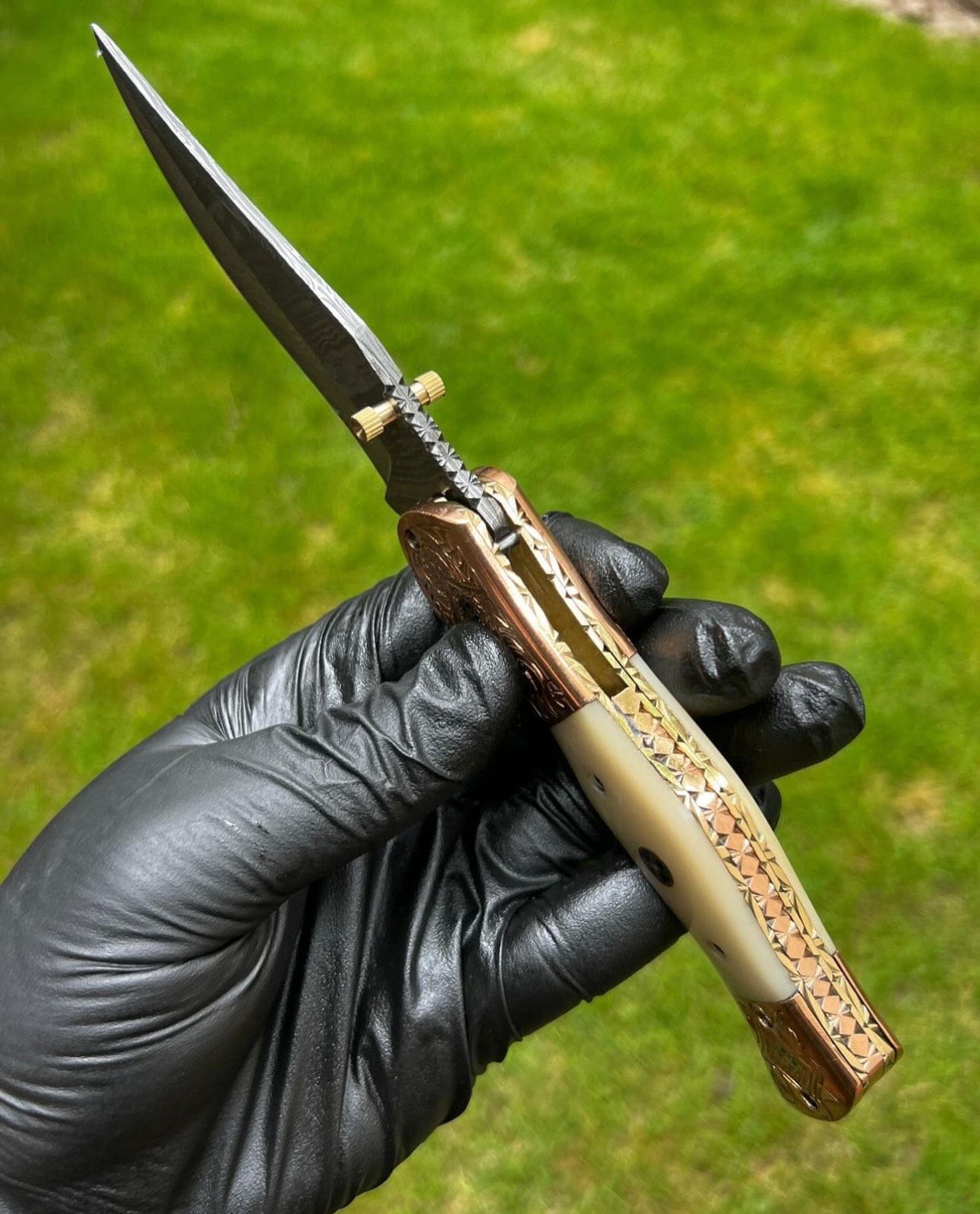 cskforged Folding Dmascus Pocket Knife/EDC Pocket Folding