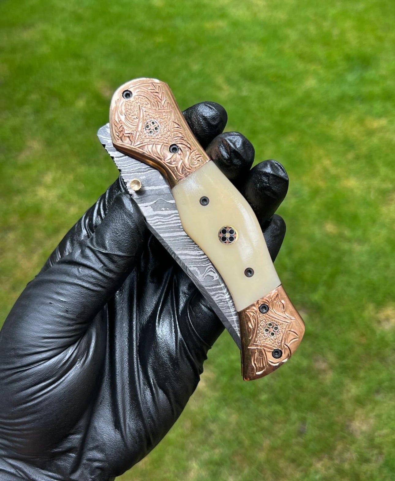 cskforged Folding Dmascus Pocket Knife/EDC Pocket Folding