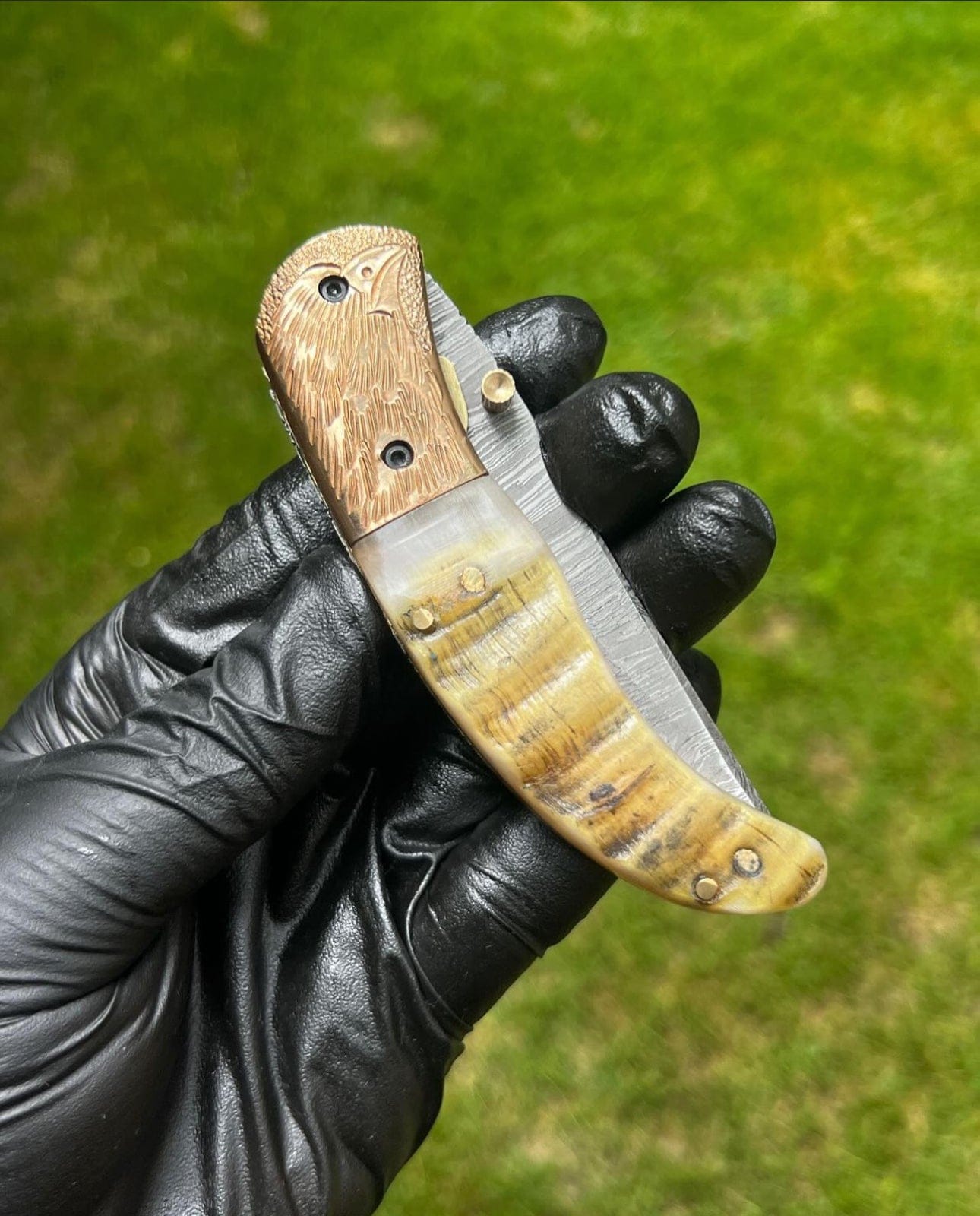 cskforged Folding Dmascus Pocket Knife/EDC Pocket Folding