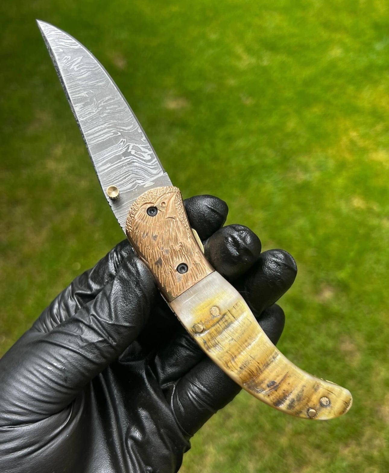 cskforged Folding Dmascus Pocket Knife/EDC Pocket Folding
