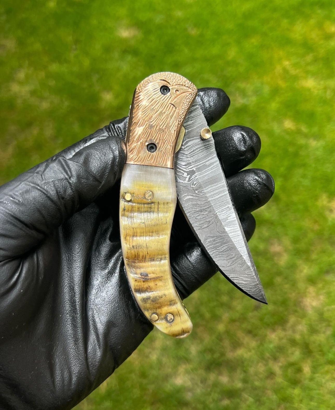 cskforged Folding Dmascus Pocket Knife/EDC Pocket Folding