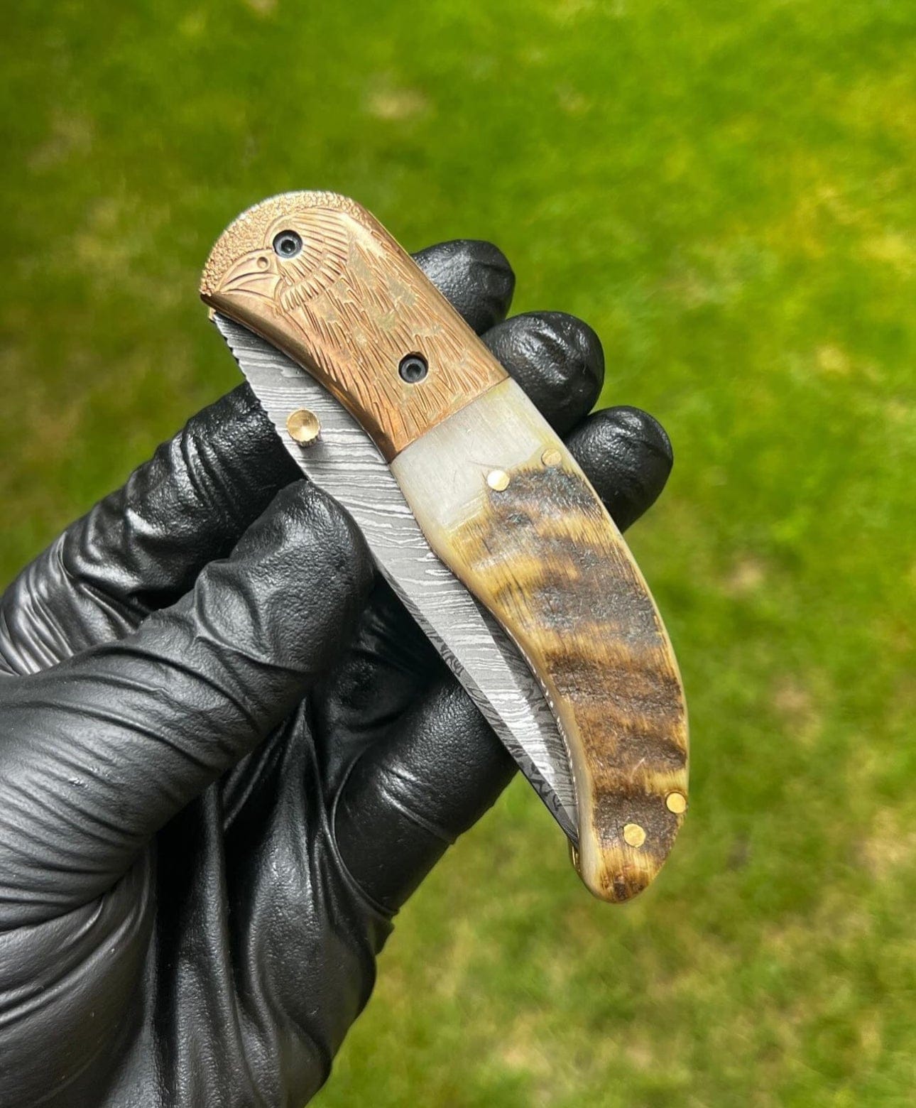cskforged Folding Dmascus Pocket Knife/EDC Pocket Folding