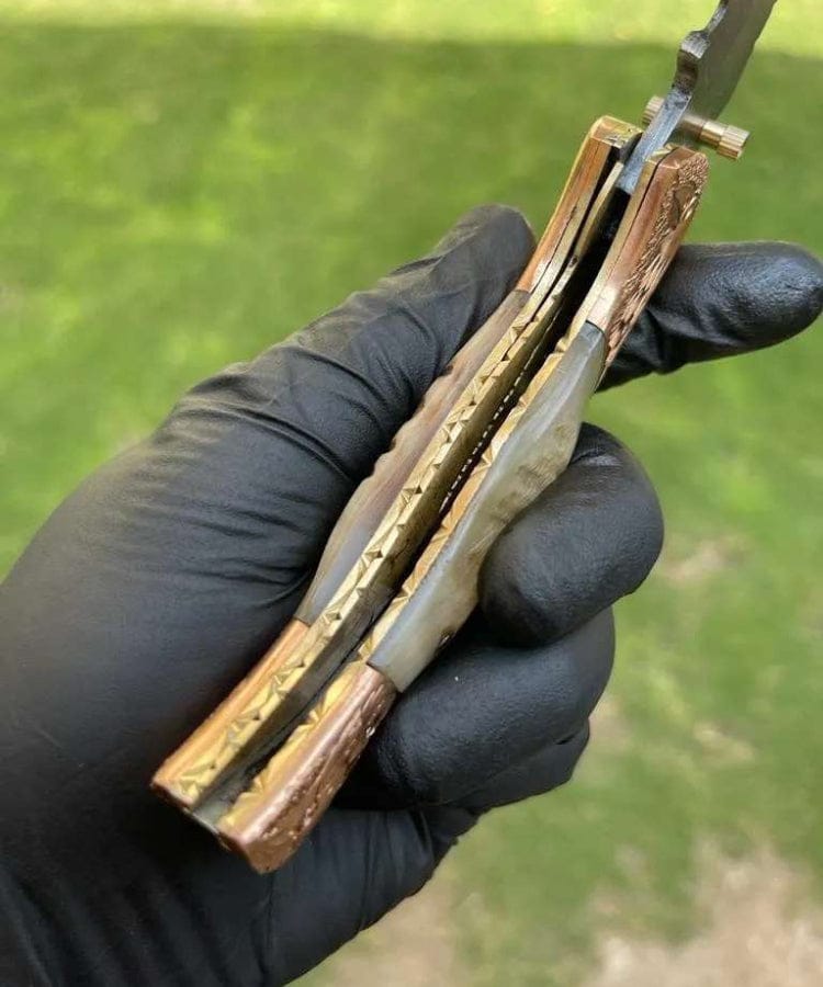 cskforged Folding Dmascus Pocket Knife/EDC Pocket Folding