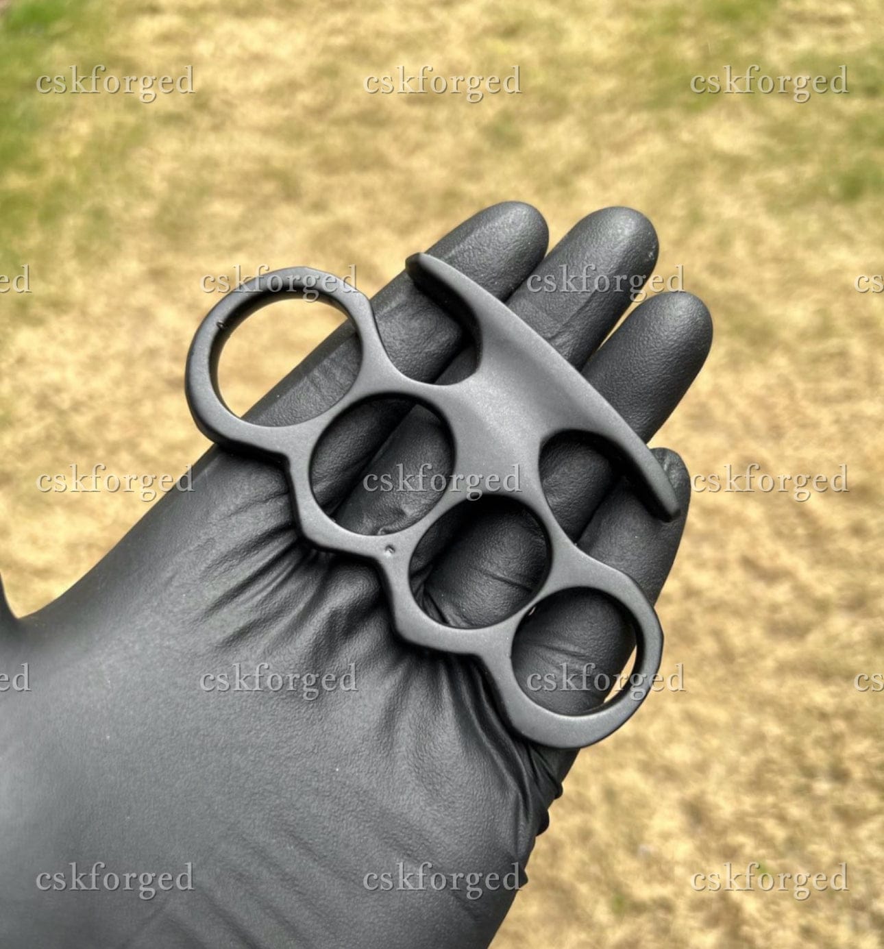 cskforged Hand Casted Black coated knuckle