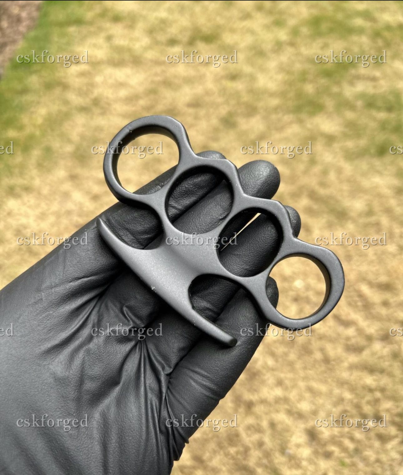 cskforged Hand Casted Black coated knuckle