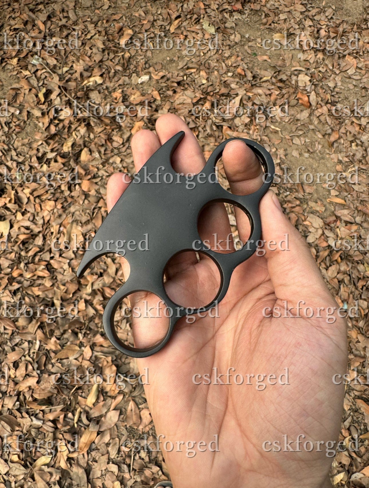 cskforged Hand Casted Black Coated Knuckle