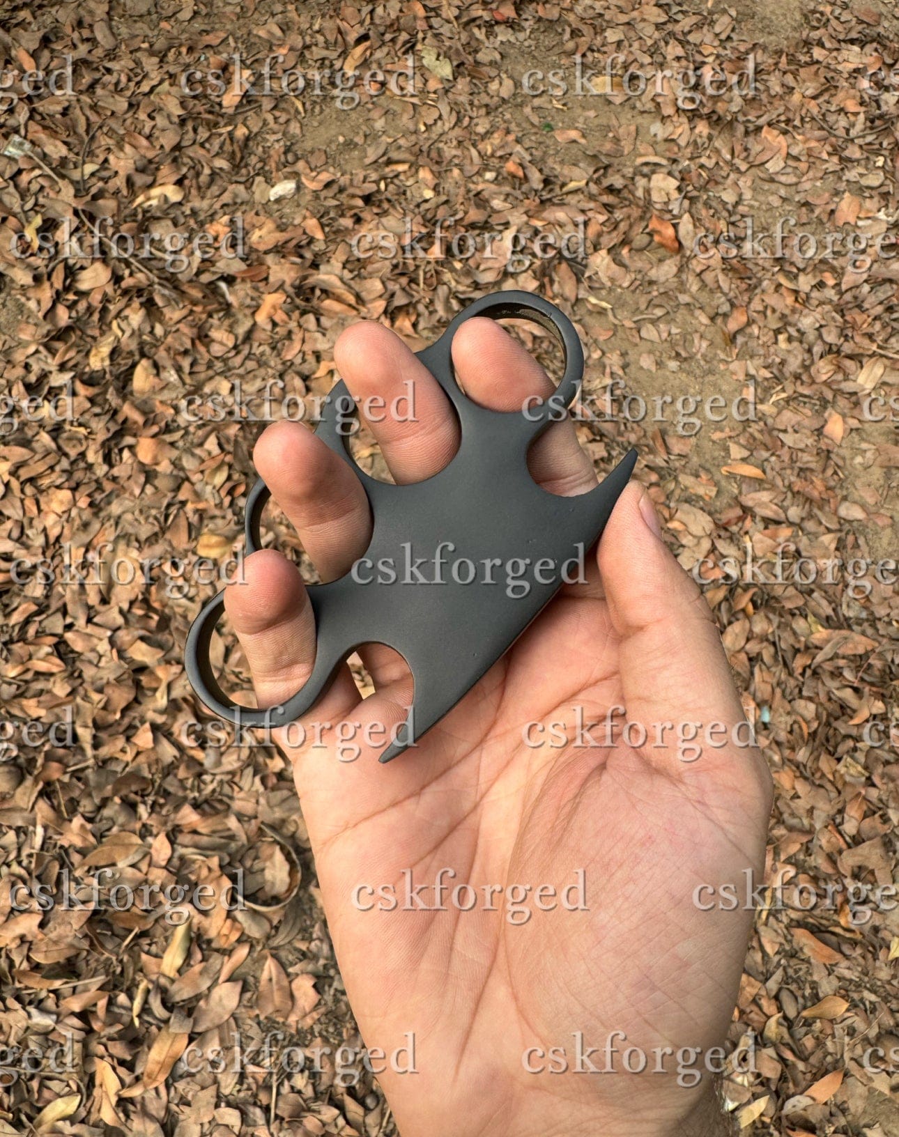 cskforged Hand Casted Black Coated Knuckle