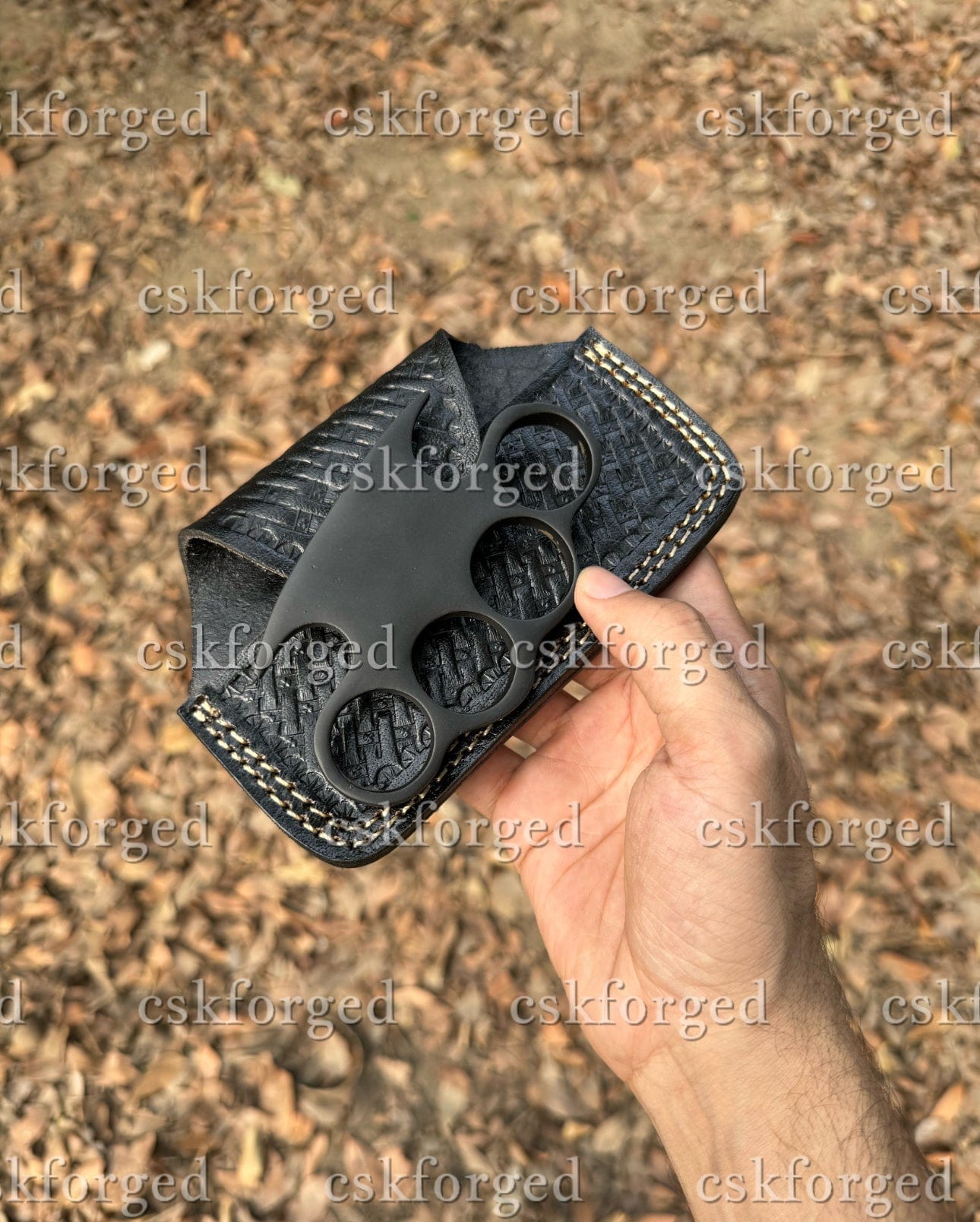 cskforged Hand Casted Black Coated Knuckle