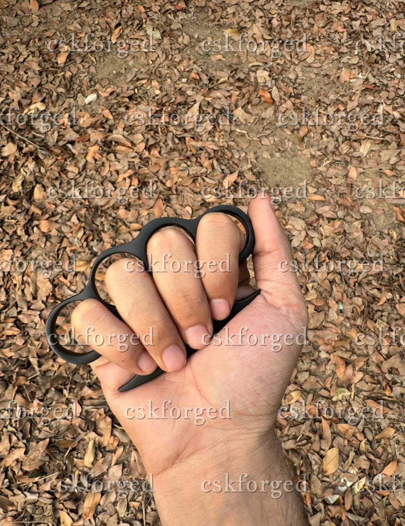 cskforged Hand Casted Black Coated Knuckle