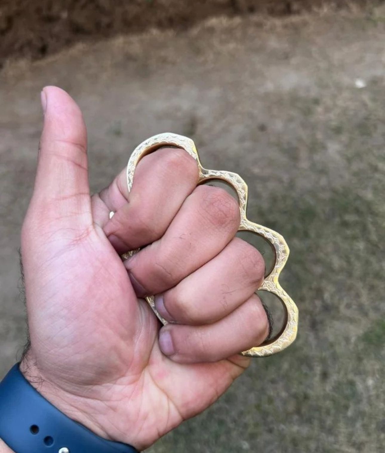 cskforged Hand Engraved Brass knuckle
