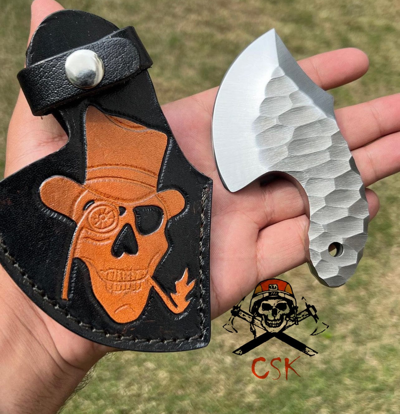 cskforged Hand Forged d2 steel Neck knife