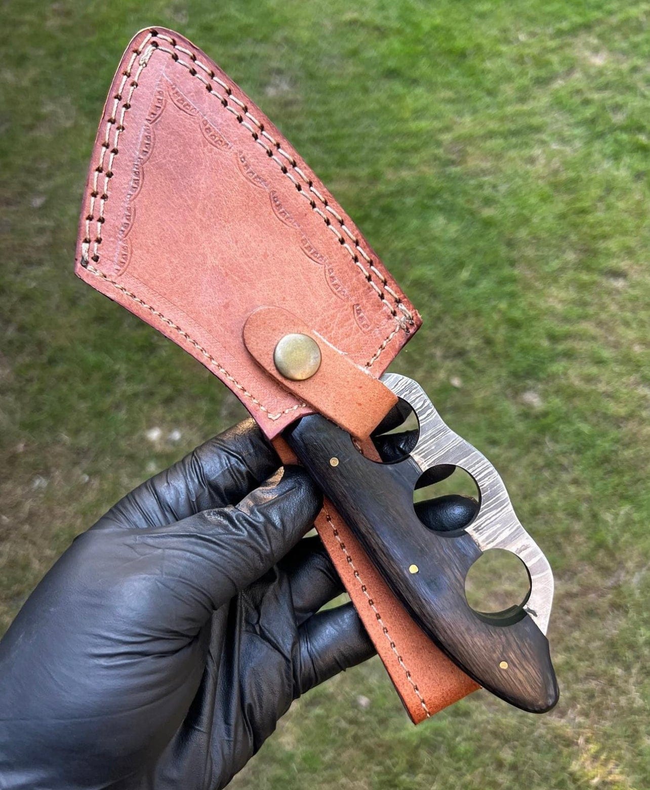 cskforged Handmade Damascus Knuckle Knife