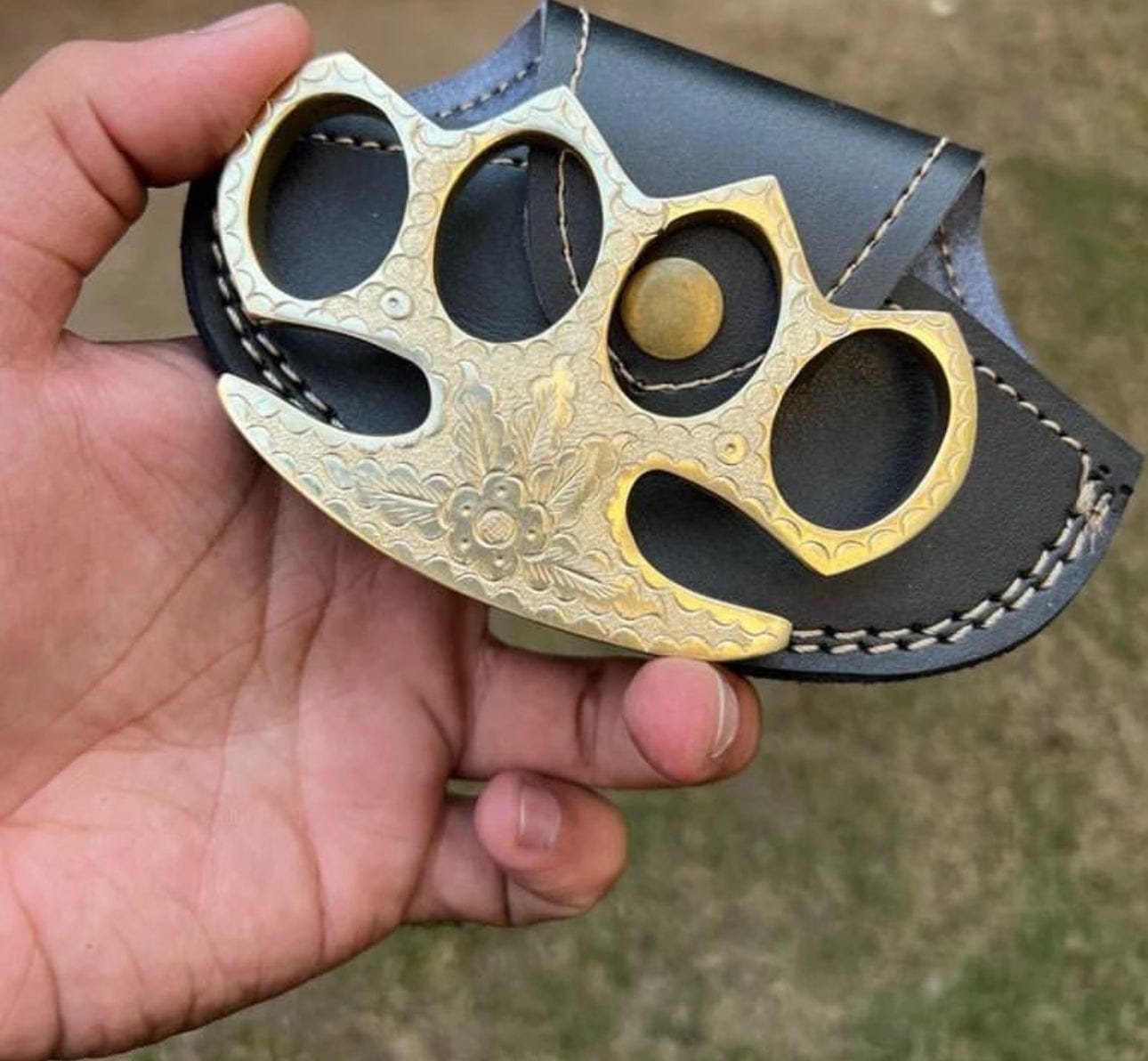 cskforged Handmade Engraved Brass knuckle