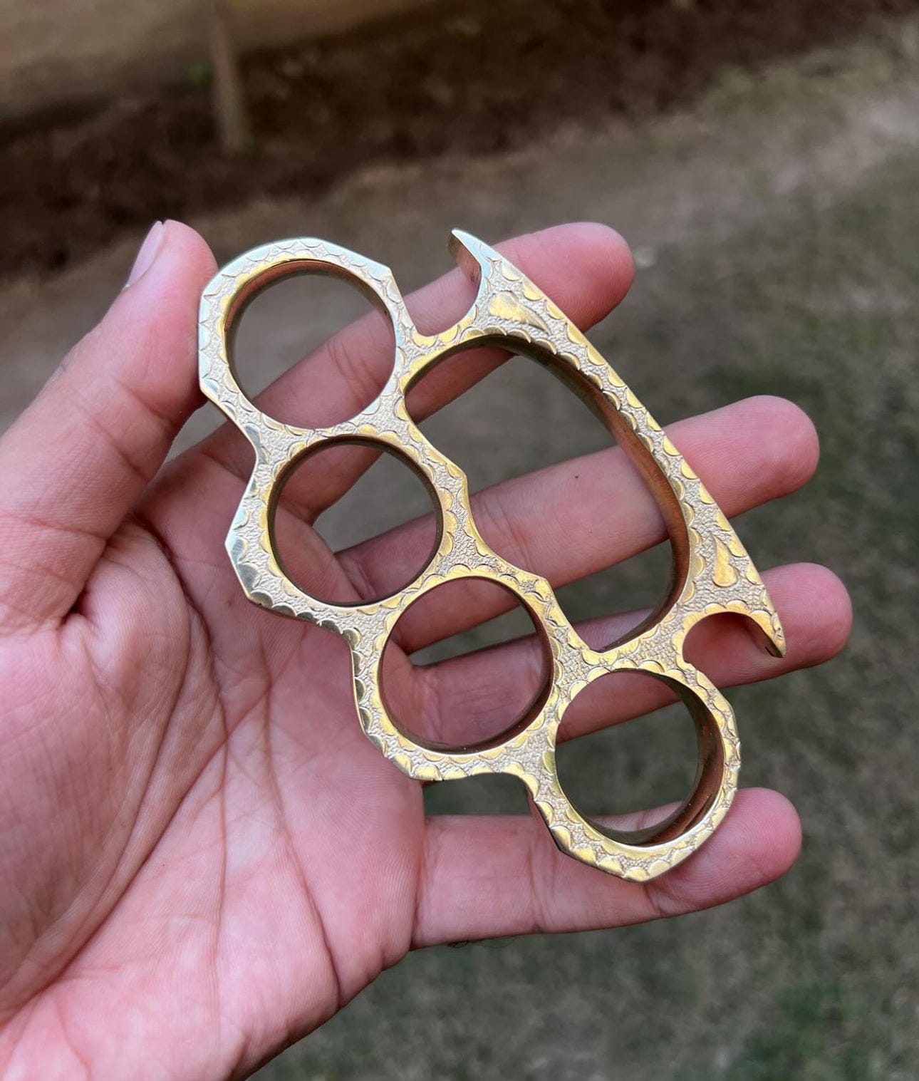 cskforged Handmade Engraved Brass knuckle