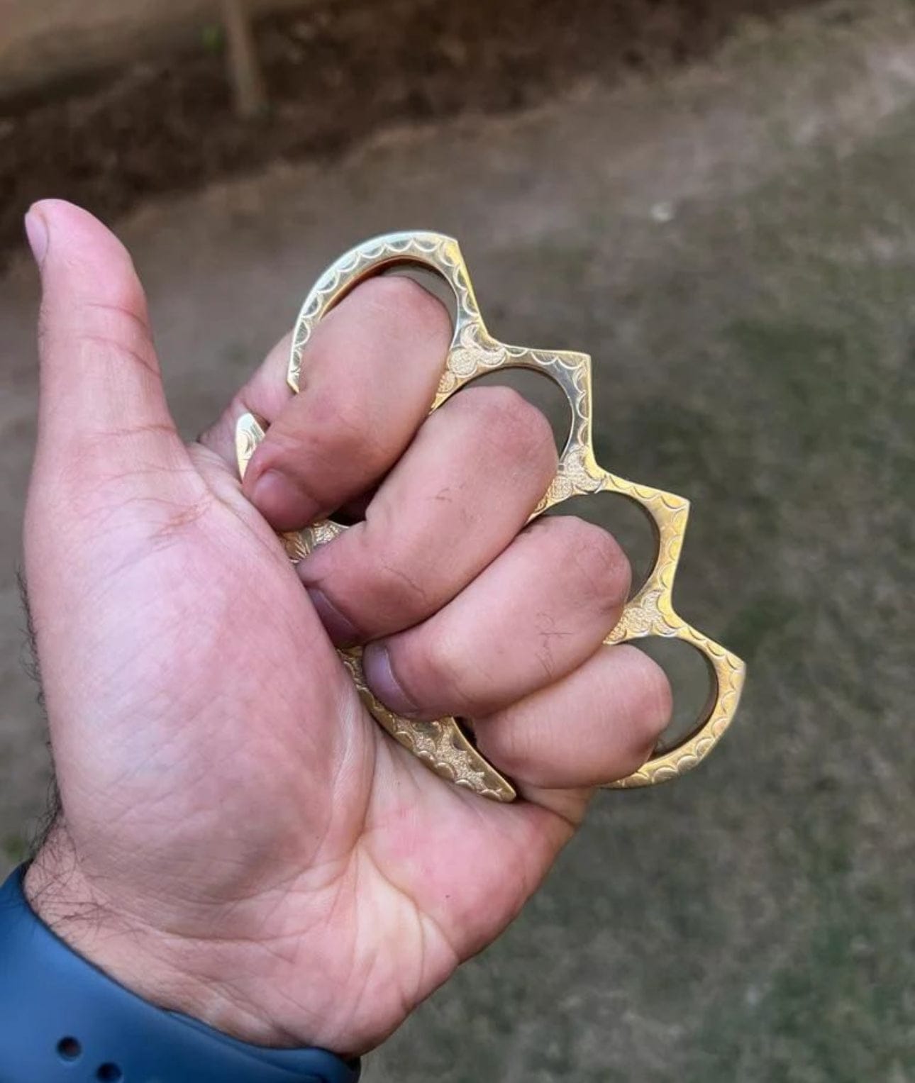 cskforged Handmade Engraved Brass knuckle