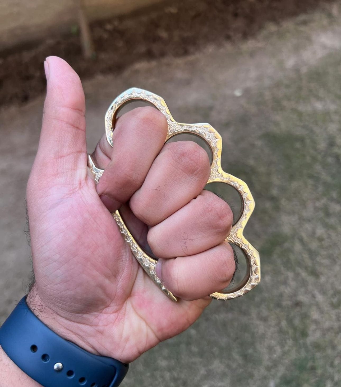 cskforged Handmade Engraved Brass knuckle