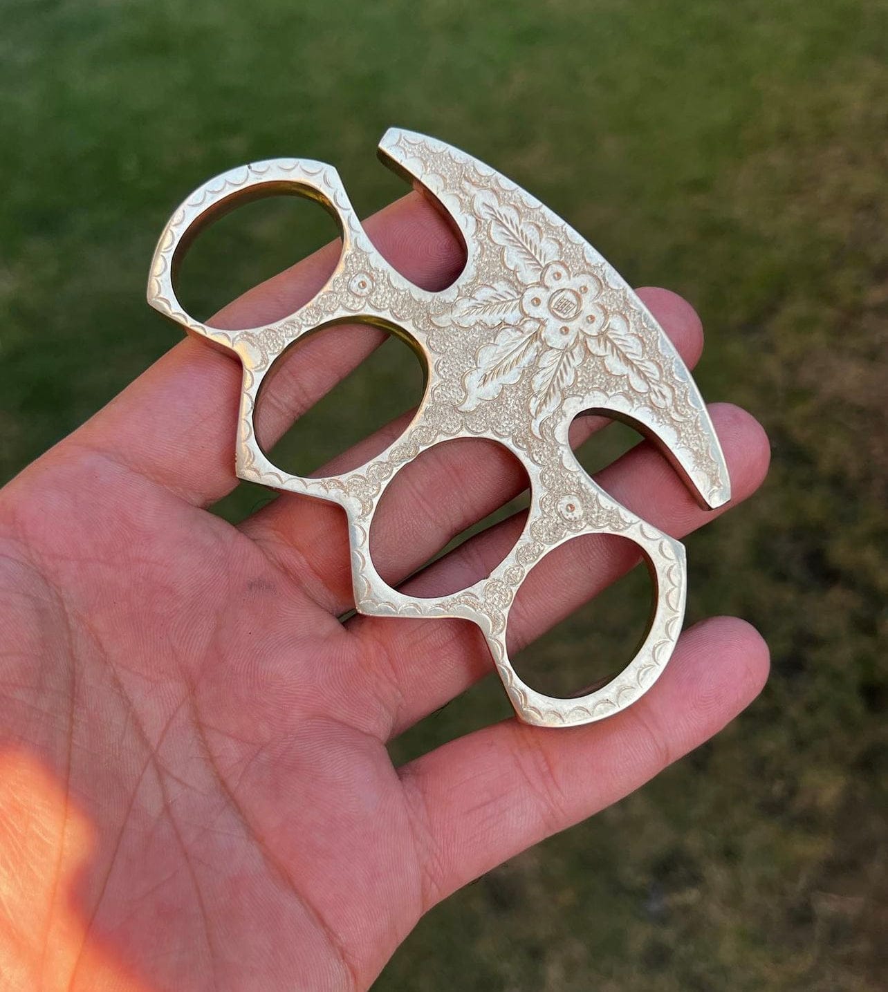 cskforged Handmade Engraved Brass knuckle