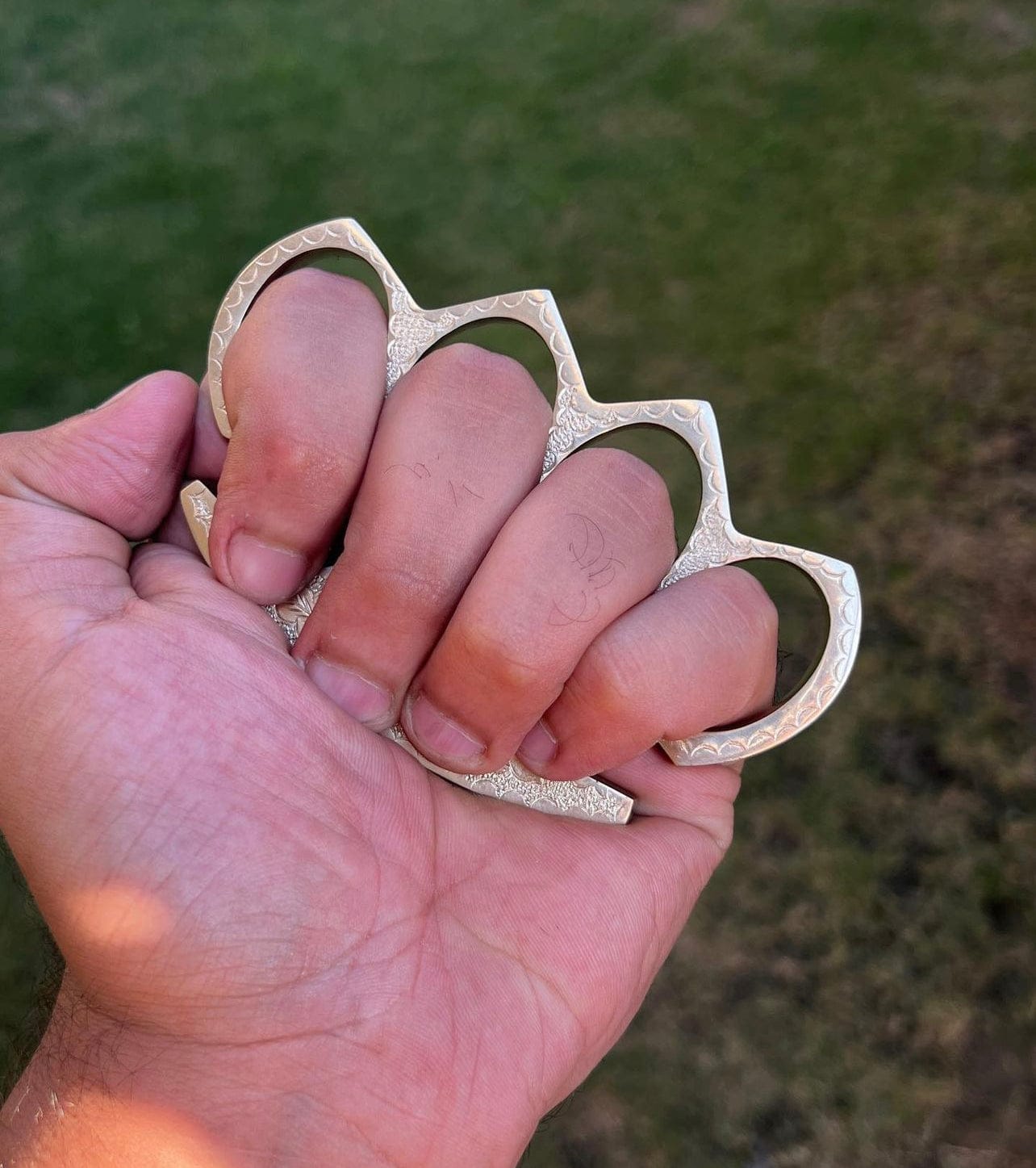 cskforged Handmade Engraved Brass knuckle