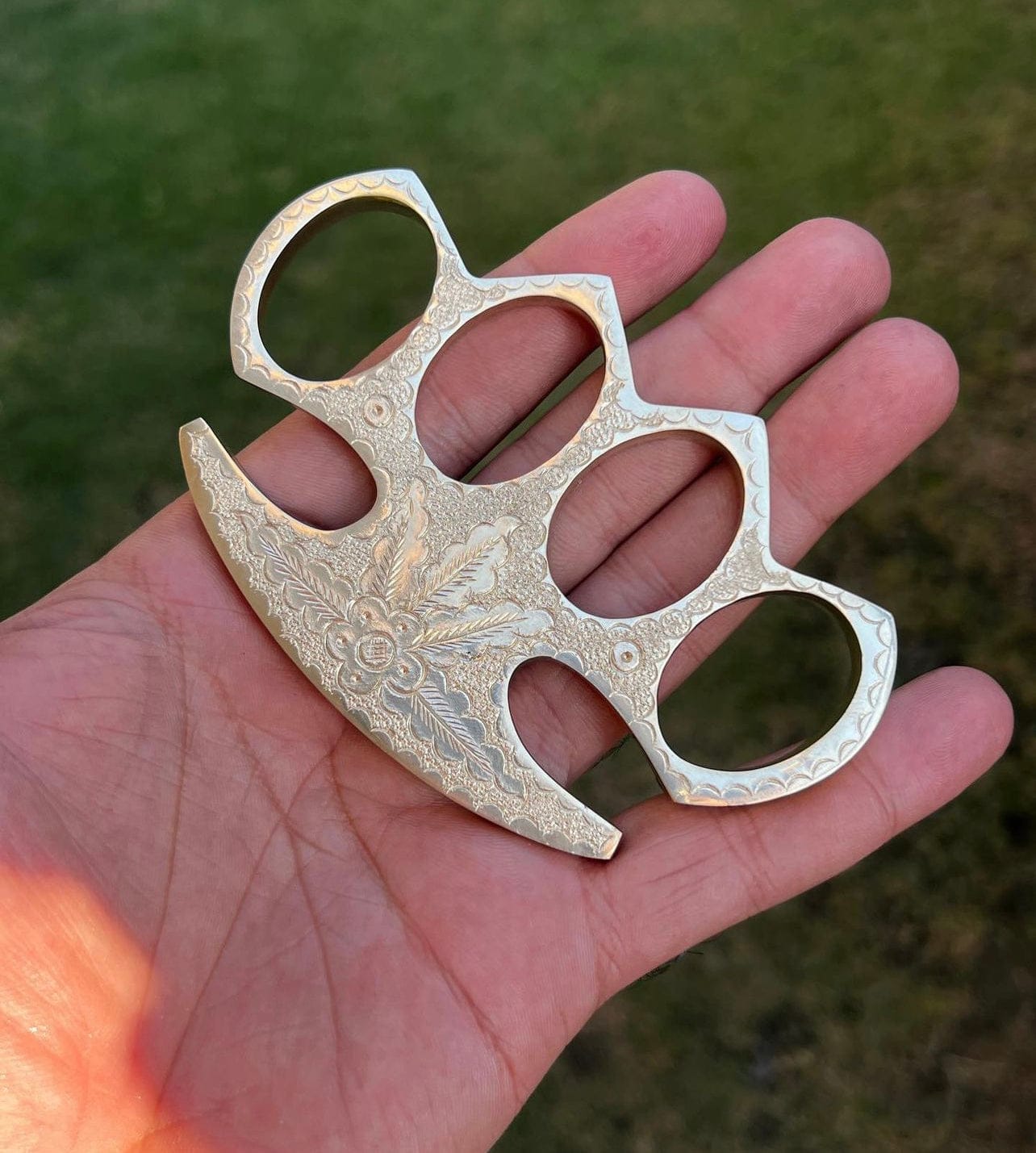 cskforged Handmade Engraved Brass knuckle