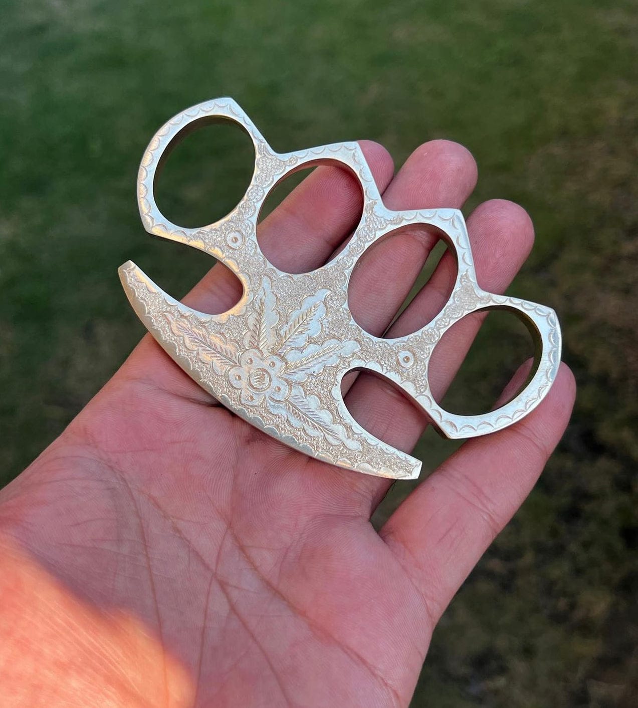 cskforged Handmade Engraved Brass knuckle