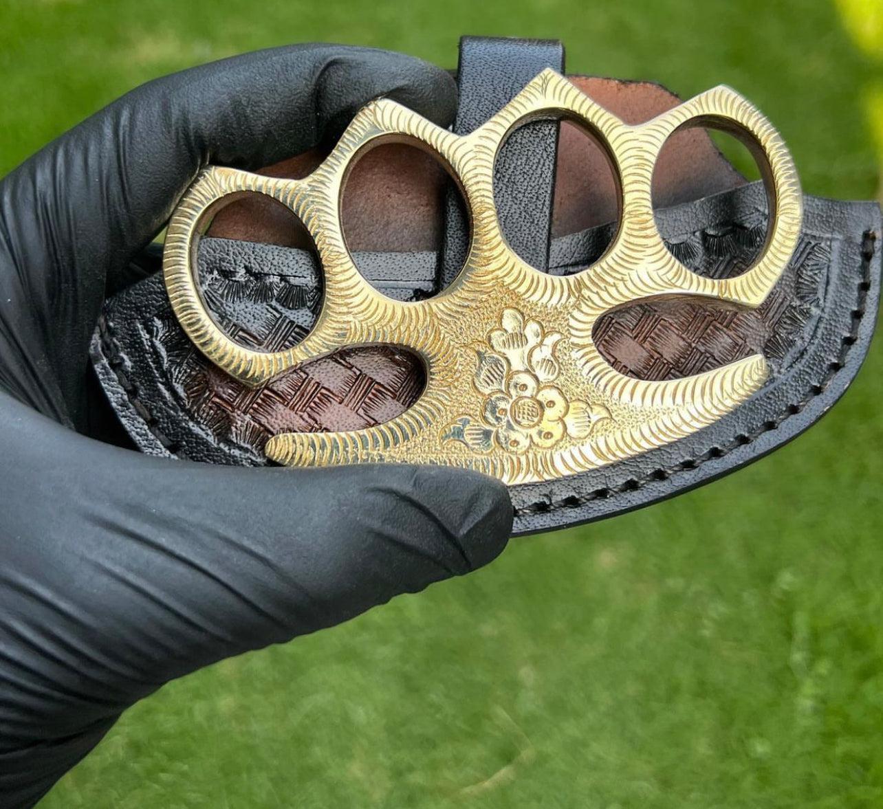 cskforged Handmade Engraved Brass knuckle