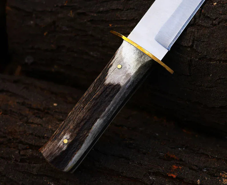 cskforged Hunting knives Antler Hunting Knife Handmade Stainless Steel Best Hunting Companion Knife