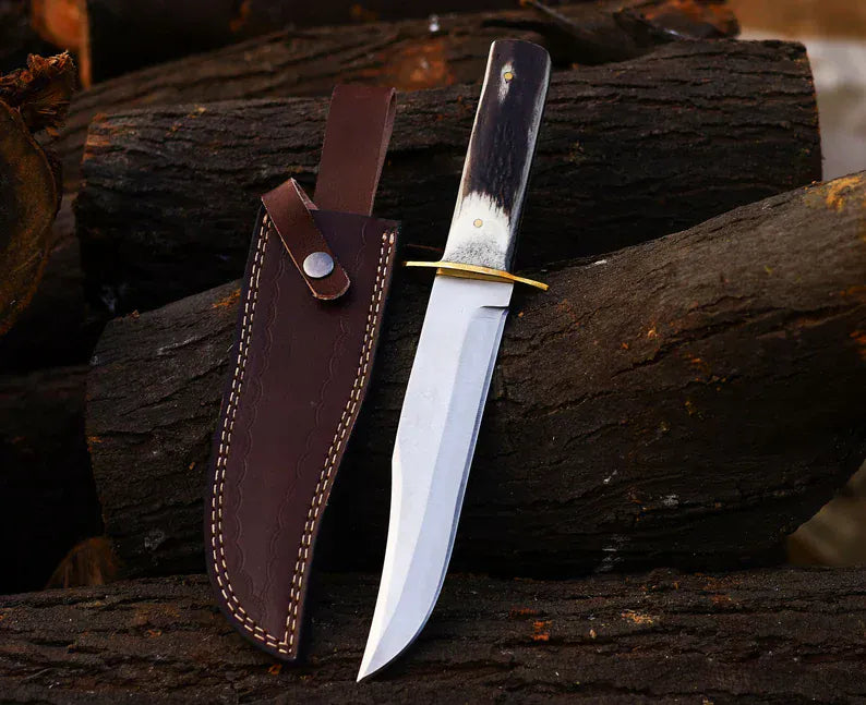 cskforged Hunting knives Antler Hunting Knife Handmade Stainless Steel Best Hunting Companion Knife