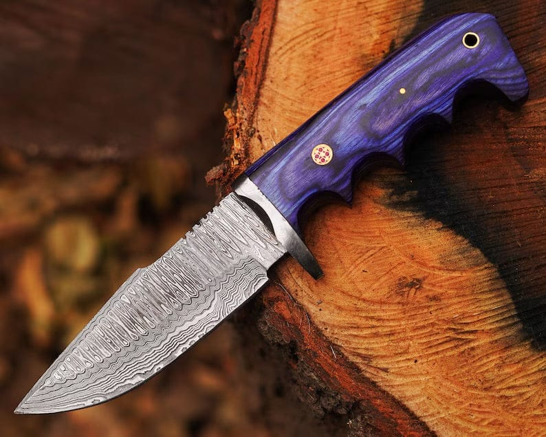 cskforged Hunting knives Bobcat Damascus Steel Hunting Knife by cskforged