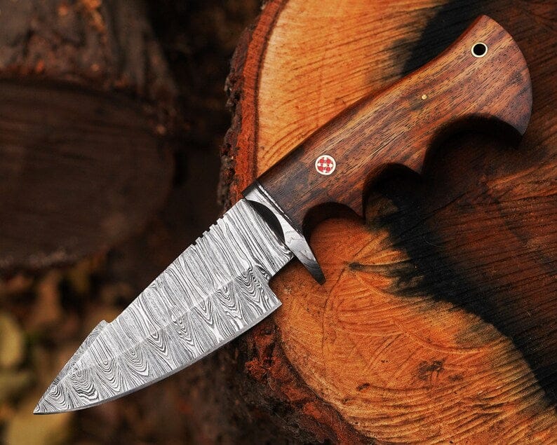 cskforged Hunting knives Bocat Damascus Steel Hunting Knife by cskforged