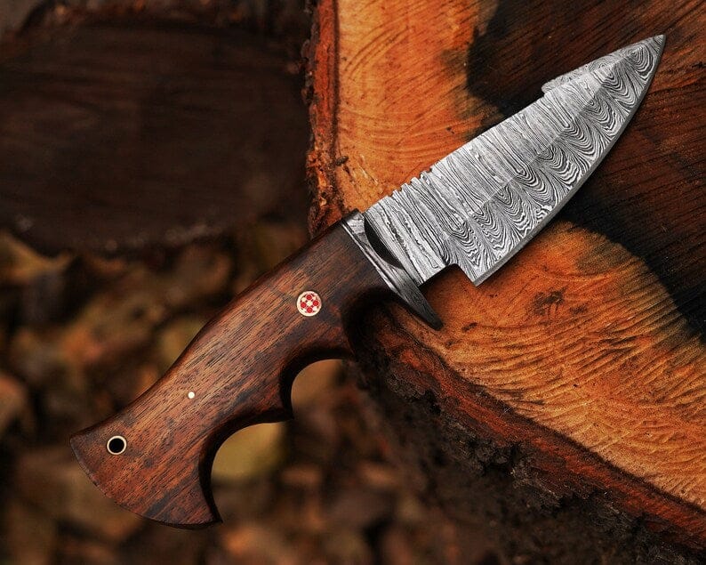 cskforged Hunting knives Bocat Damascus Steel Hunting Knife by cskforged