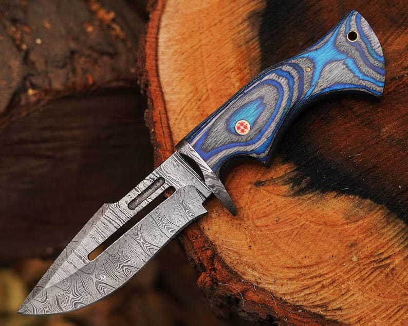 cskforged Hunting knives Bocat Damascus Steel Hunting Knife by cskforged