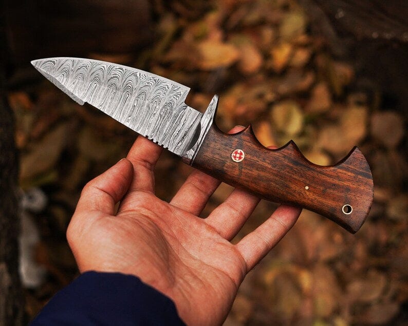 cskforged Hunting knives Bocat Damascus Steel Hunting Knife by cskforged