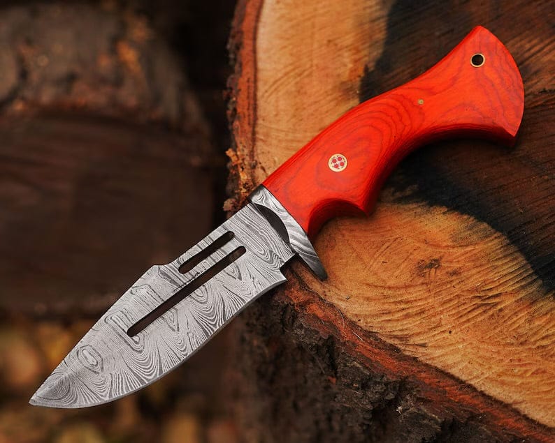 cskforged Hunting knives Bocat Damascus Steel Hunting Knife by cskforged