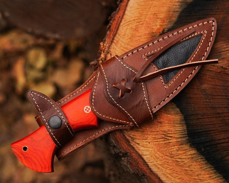 cskforged Hunting knives Bocat Damascus Steel Hunting Knife by cskforged