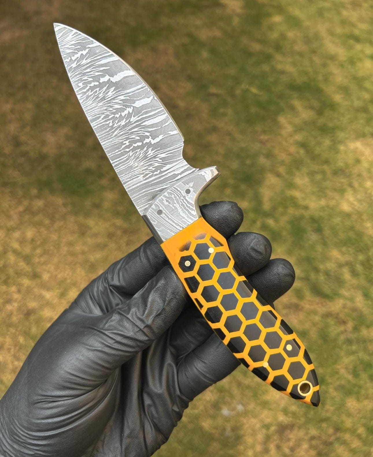 cskforged Hunting knives Bumpy Johnson - Mahogany - Damascus knife- 10 inches