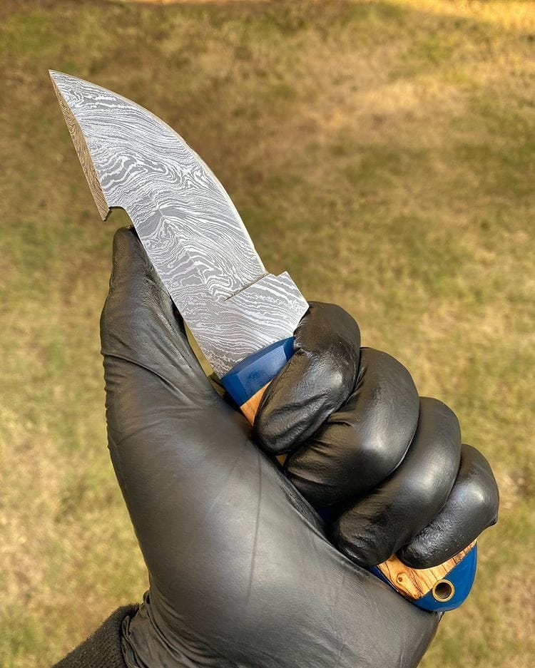 cskforged Hunting knives Camping knife Handmade Damascus Steel Hunting Knife