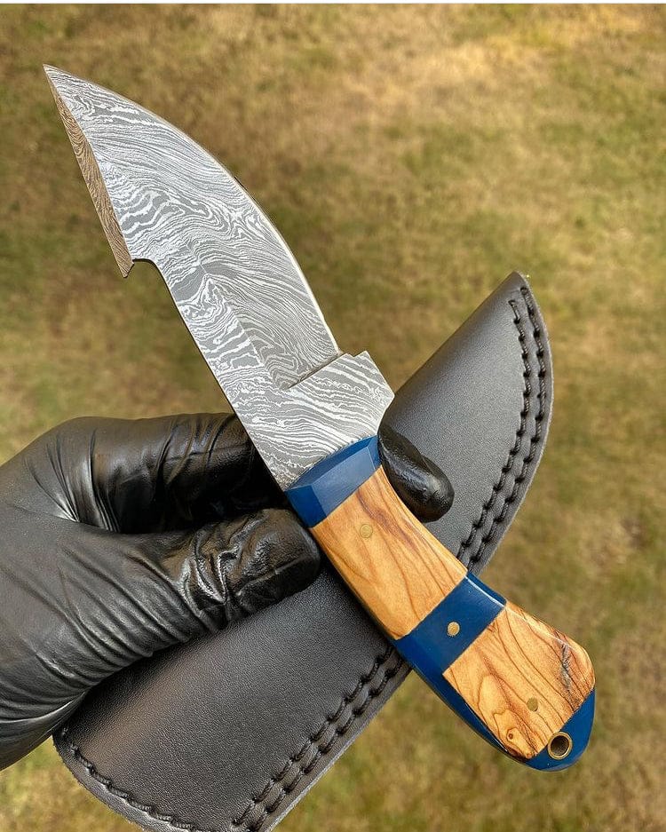 cskforged Hunting knives Camping knife Handmade Damascus Steel Hunting Knife