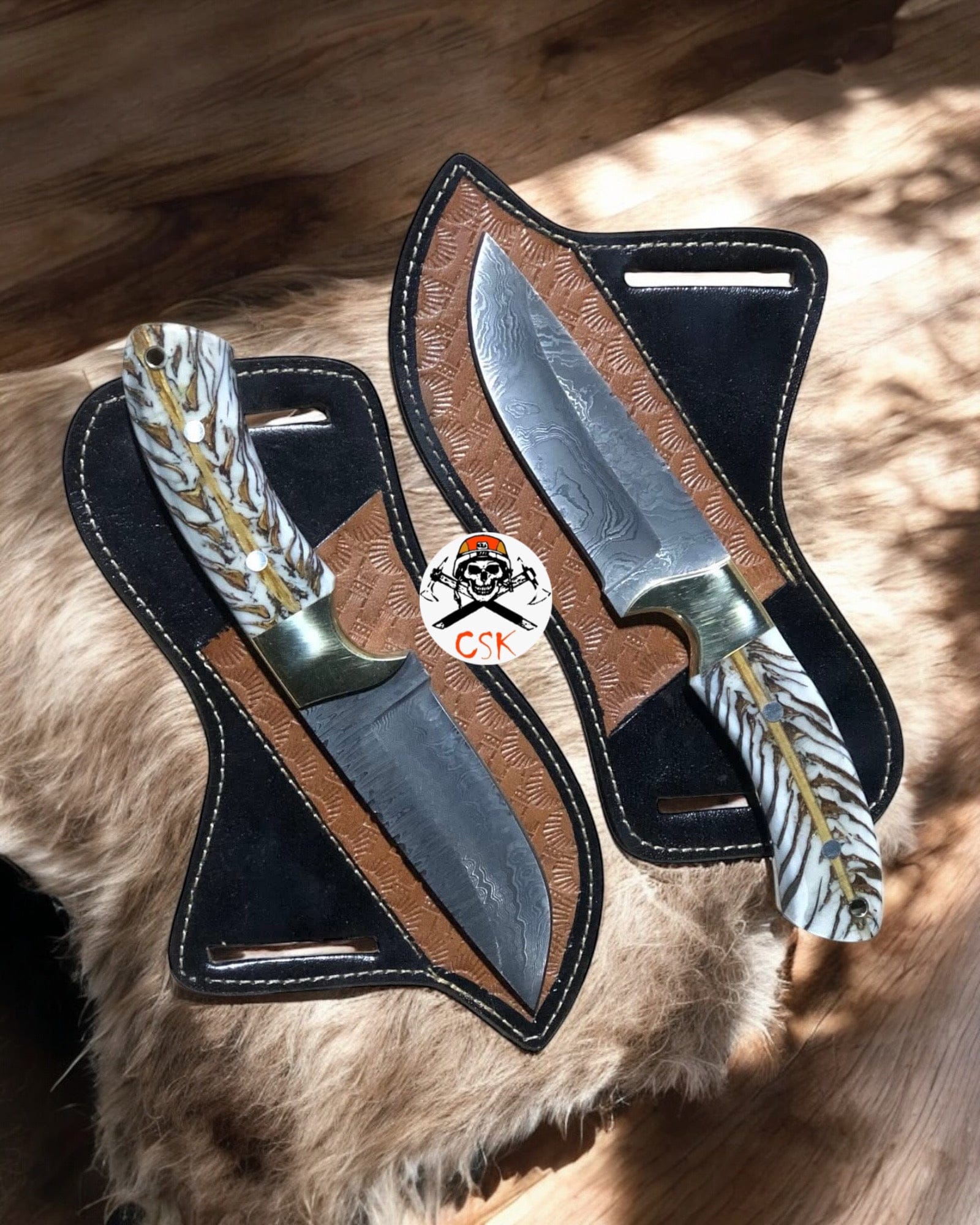 cskforged Hunting knives CONEBACK RANGER COWBOY KNIVES AND BELT SHEATHS