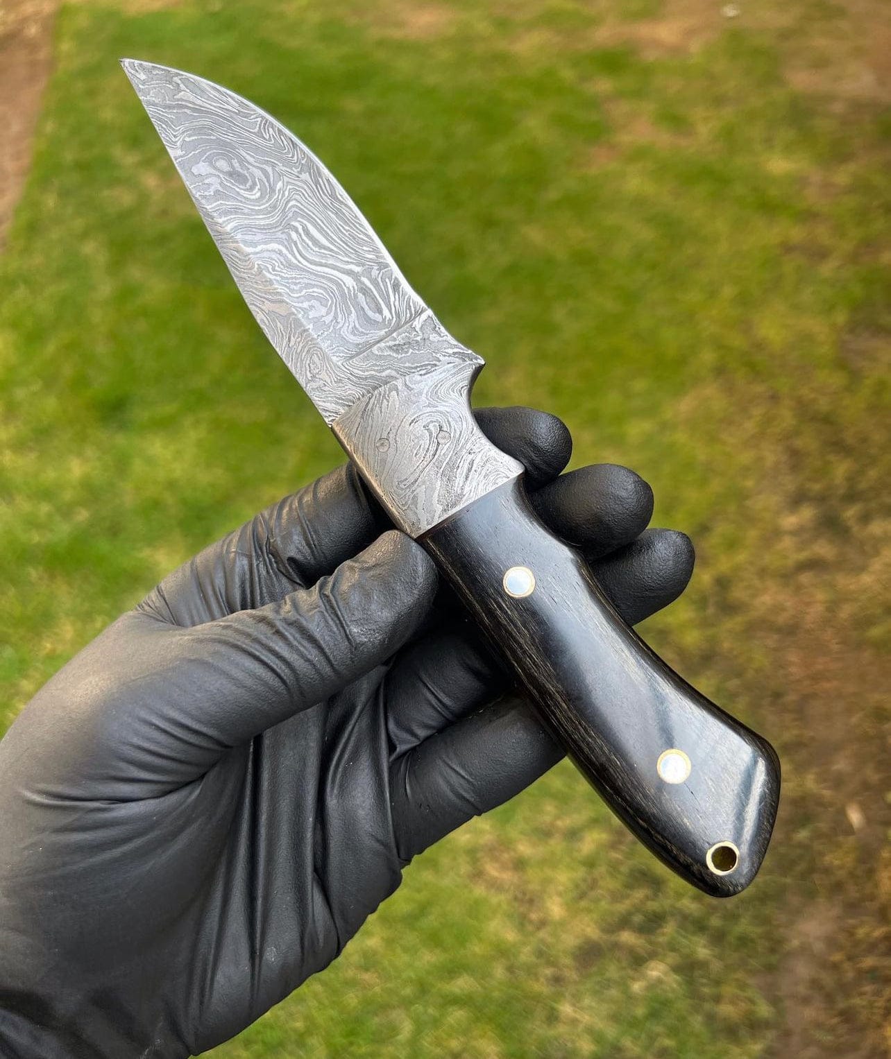 cskforged Hunting knives Custom Handmade Damascus Steel Fixed Blade Hunting Knife